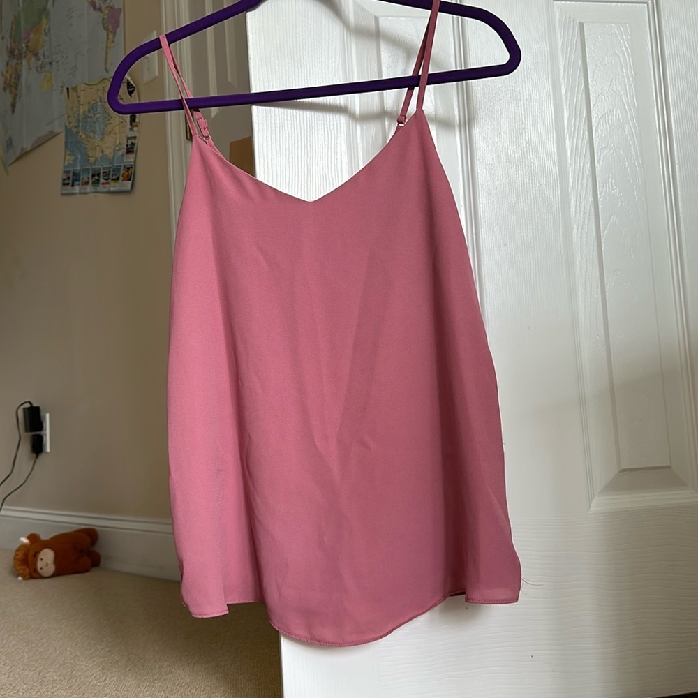 Thrifted Pink Flowy Blouse